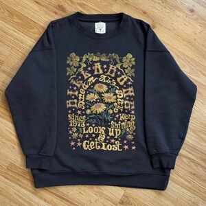 Billabong Black Sweatshirt with Gold Design